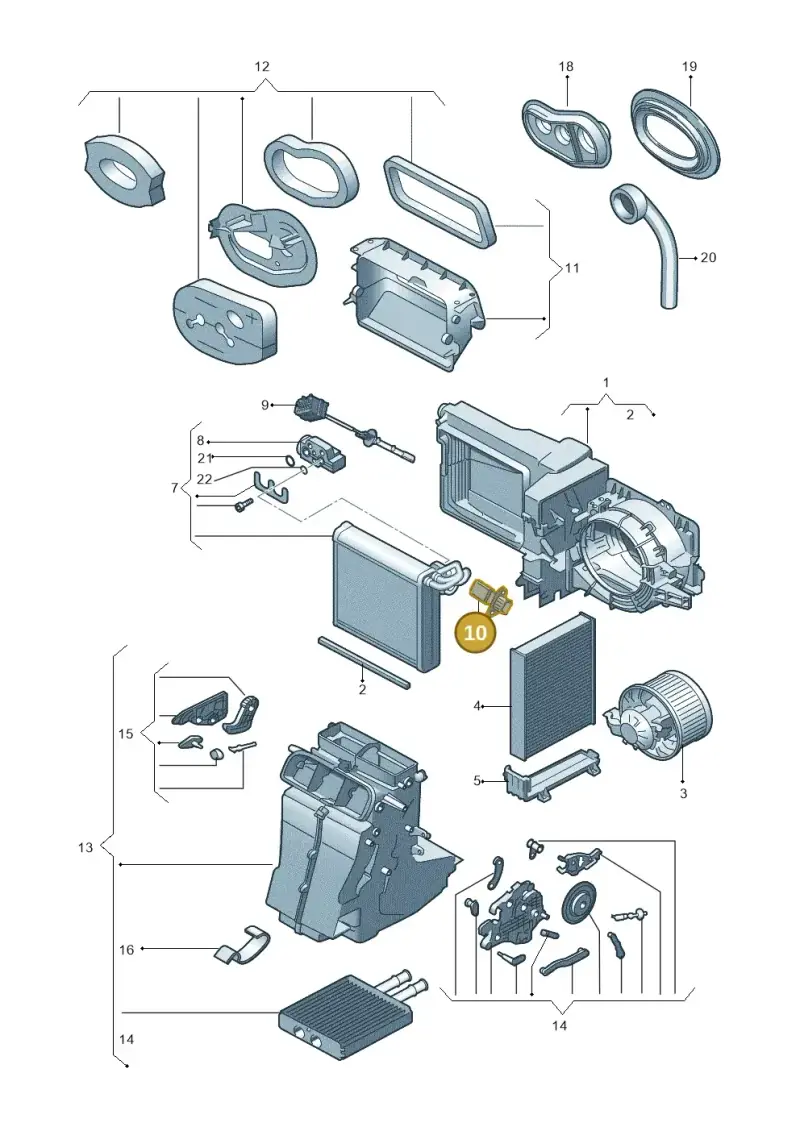 1S0959263A — Volkswagen Up! 1.0 BlueMotion (2016-2023) diagram 723820220, position 10