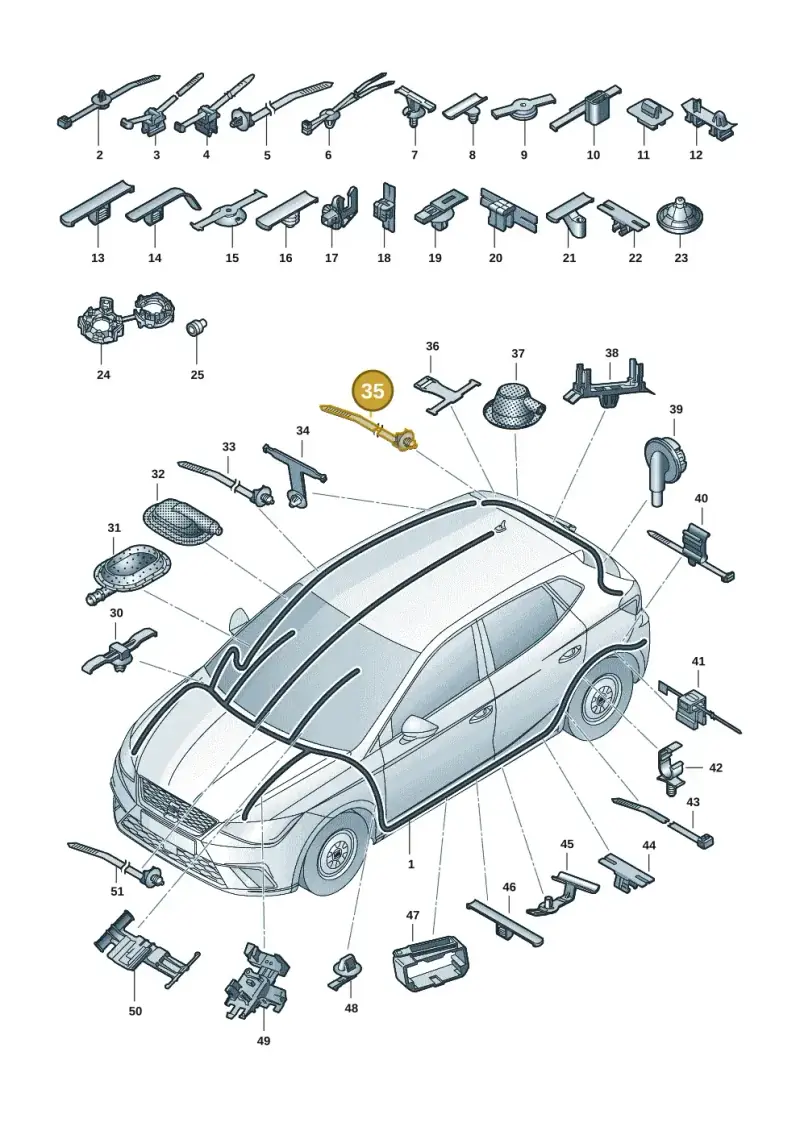 1S0971838 — SEAT Arona (2017-) diagram 835971081, position 35