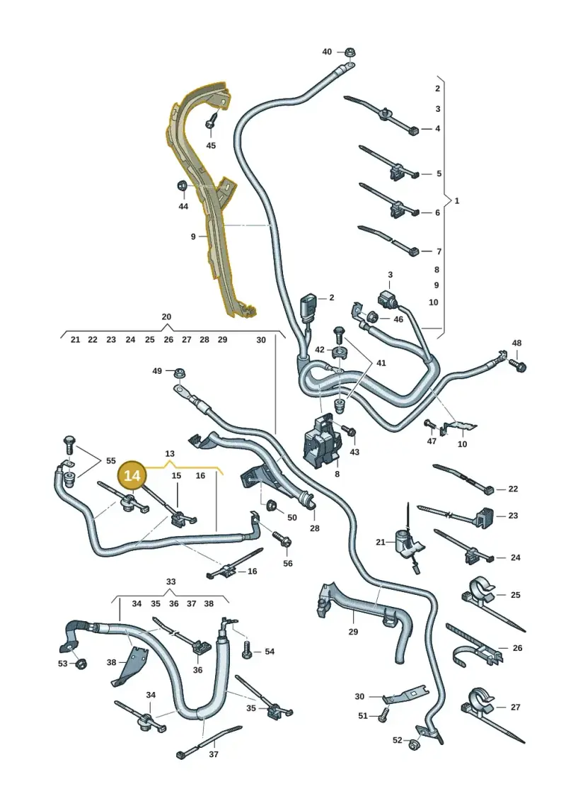 1S0971838 — Audi Q7 (2015-2025) diagram 859972008, position 14