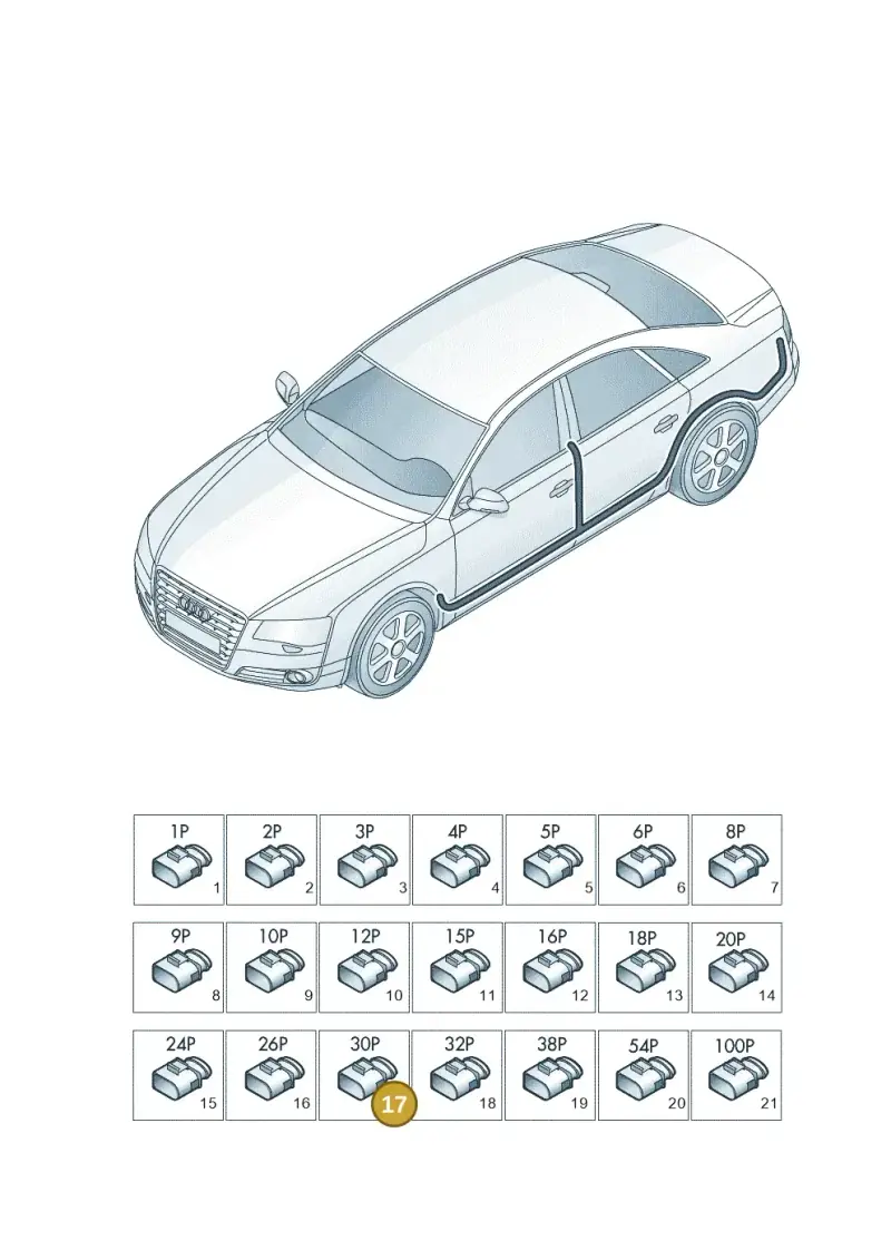 1S0971904A — Audi A8 (2013-2018) diagram 771971830, position 17