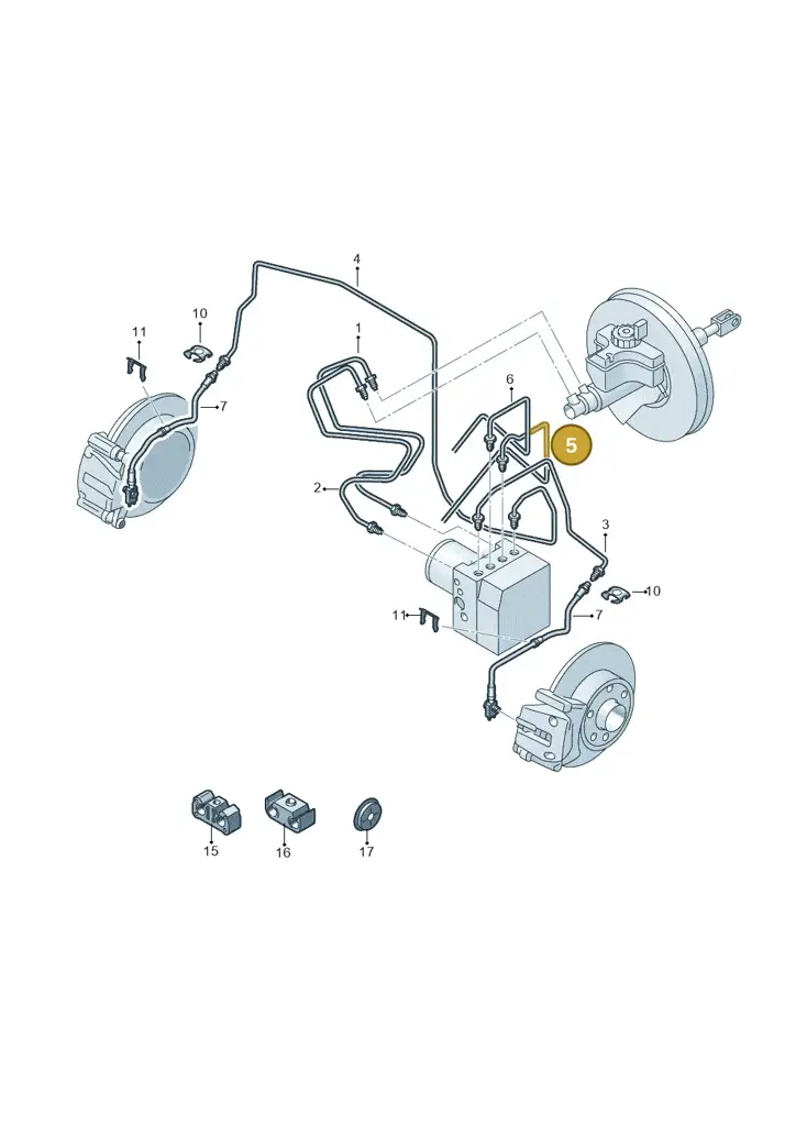 1S1614741F — Volkswagen Up! 1.0 BlueMotion (2016-2023) diagram 723611200, position 5
