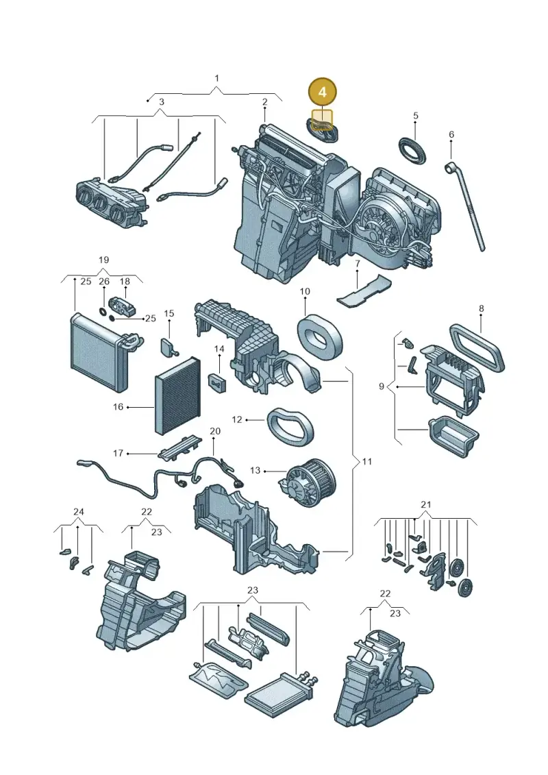 1S1820609A — Volkswagen Up! 1.0 TSI (2013-2017) diagram 559820200, position 4