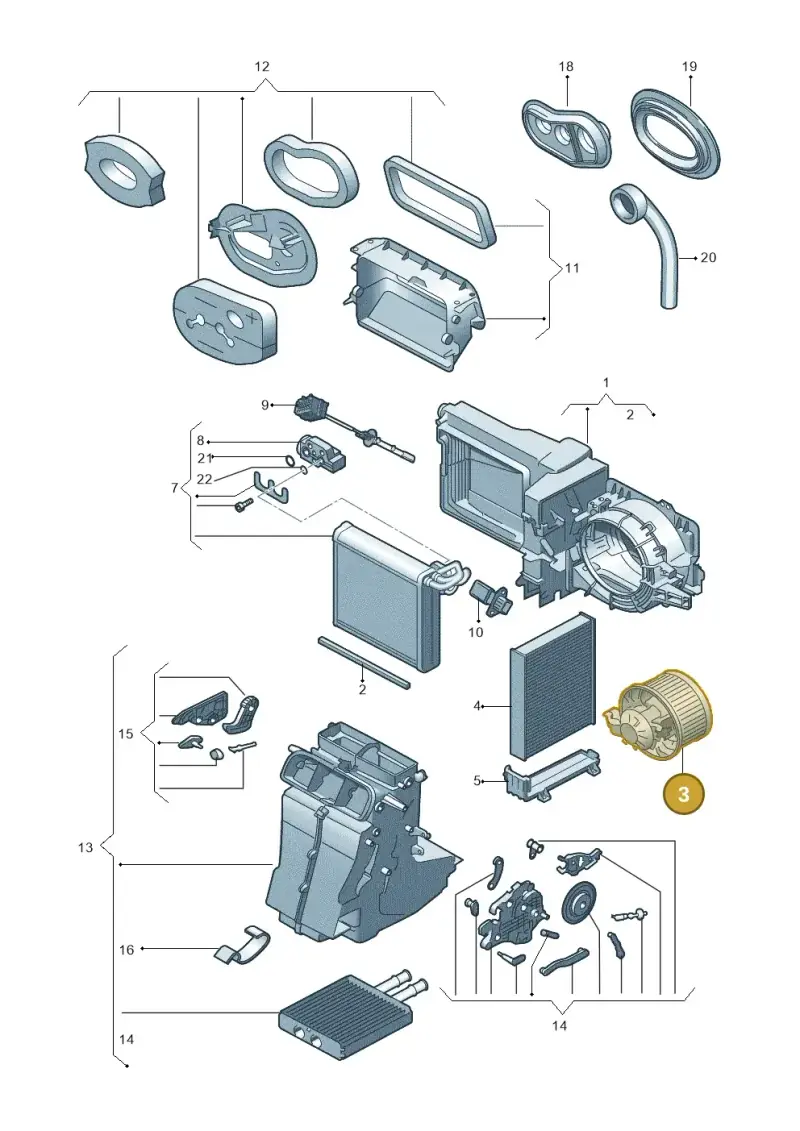 1S2819015B — Volkswagen Up! 1.0 BlueMotion (2016-2023) diagram 723820220, position 3
