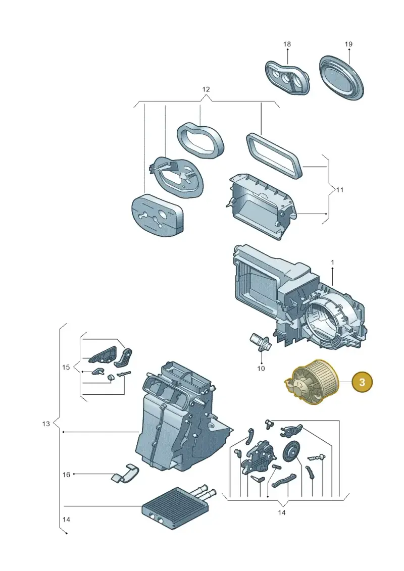 1S2819015B — Volkswagen Up! 1.0 BlueMotion (2016-2023) diagram 723819220, position 3