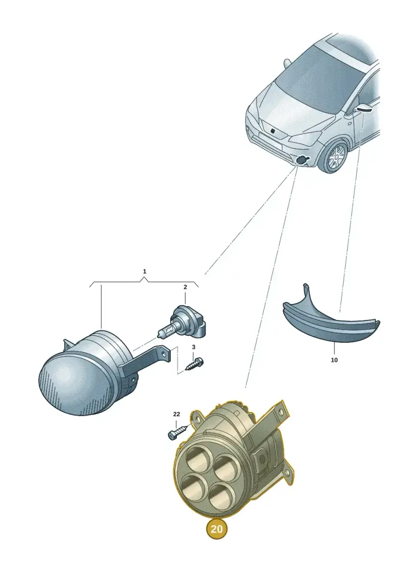 1ST941056 — SEAT Mii Electric (2020-2021) diagram 12s941040, position 20