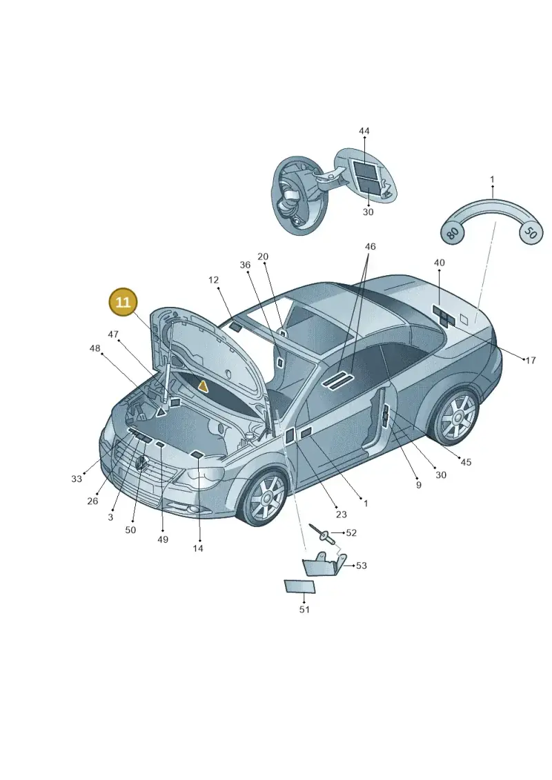 1T0010342R — Volkswagen EOS 2.0 (2008-2010) diagram 482010000, position 11