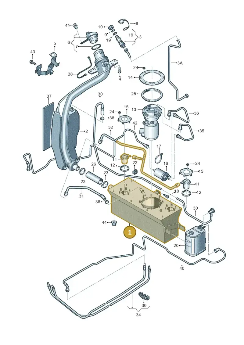 1T0201075H — Volkswagen Touran 1.9 (2008-2010) diagram 477201060, position 1