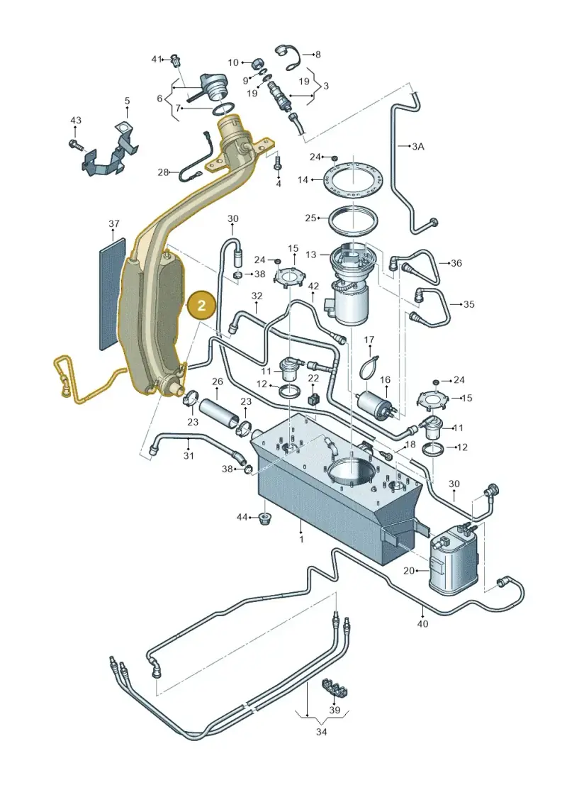 1T0201129A — Volkswagen Touran 1.9 (2008-2010) diagram 477201060, position 2