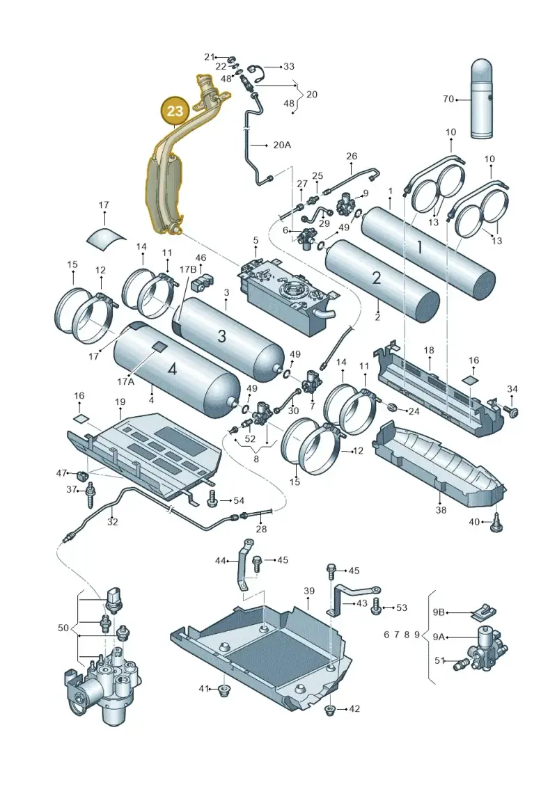 1T0201129A — Volkswagen TOURAN (2006-) diagram 477201070, position 23