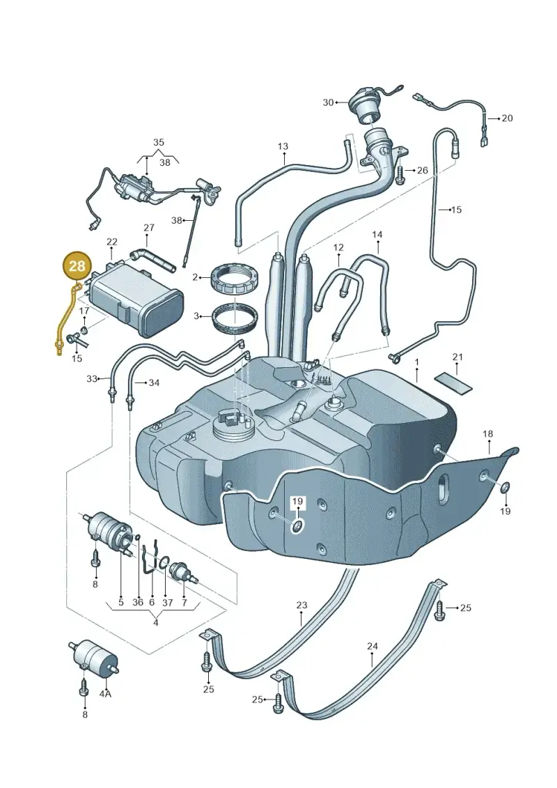 1T0201160B — Volkswagen TOURAN (2005-2006) diagram 477201050, position 28