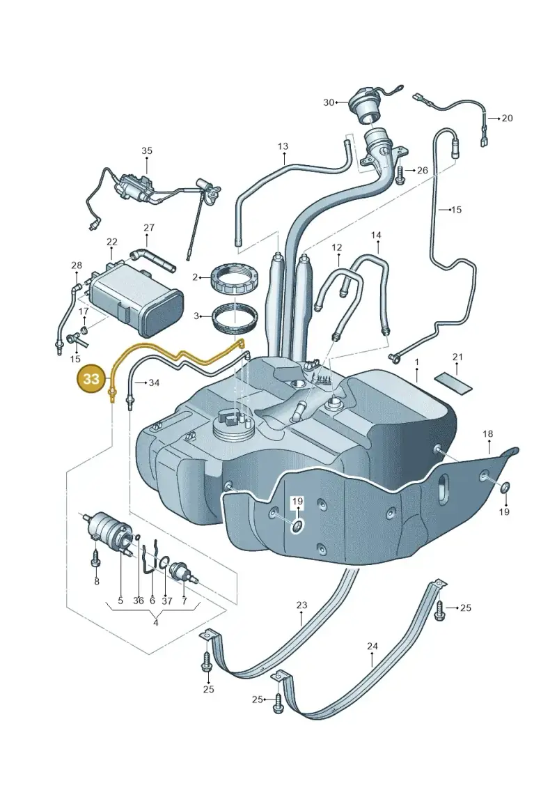 1T0201293D — Volkswagen TOURAN (2003-2005) diagram 409201050, position 33
