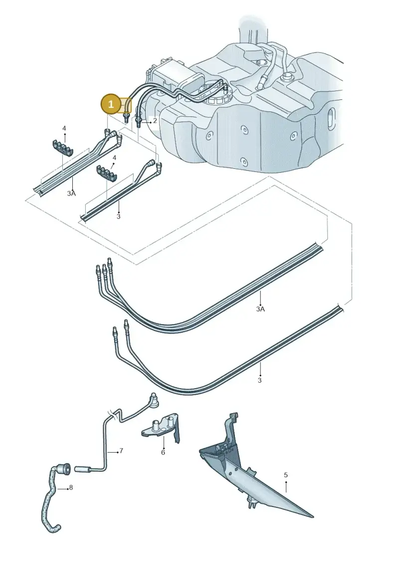 1T0201293D — Volkswagen TOURAN (2003-2005) diagram 409201400, position 1