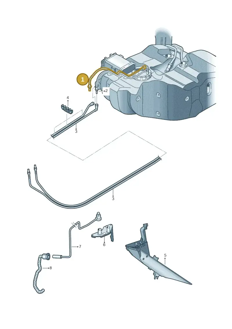 1T0201293D — Volkswagen Touran 1.9 (2008-2010) diagram 477201400, position 1