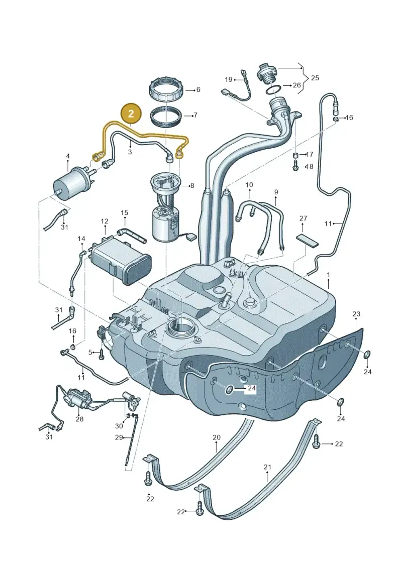 1T0201293D — Volkswagen Touran 2.0 (2010-2015) diagram 694201400, position 2