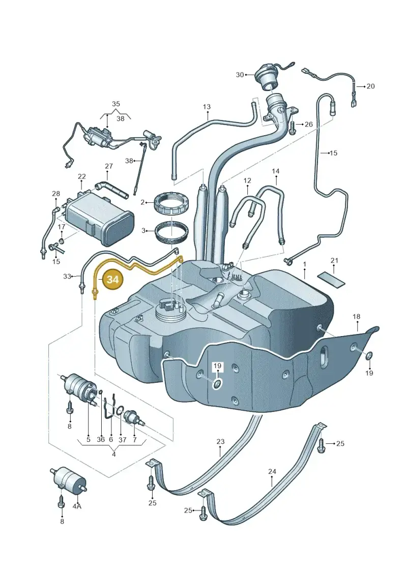 1T0201294C — Volkswagen TOURAN (2005-2006) diagram 477201050, position 34