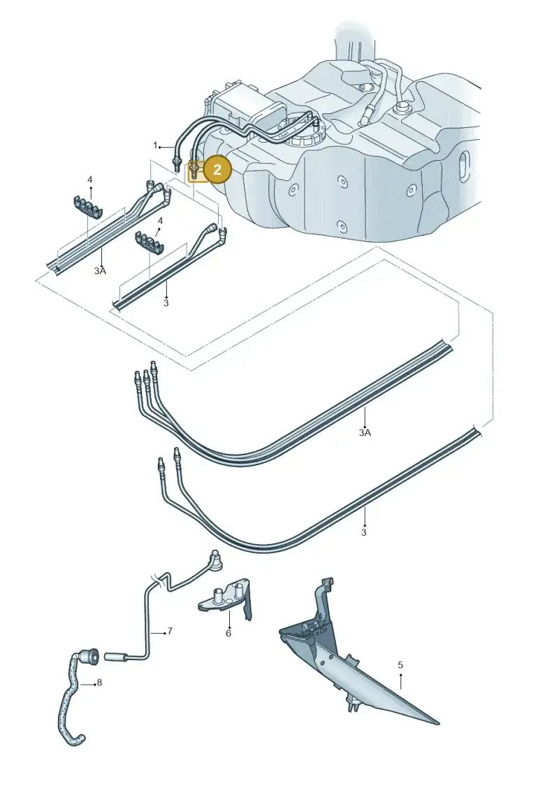 1T0201294D — Volkswagen TOURAN (2003-2005) diagram 409201400, position 2