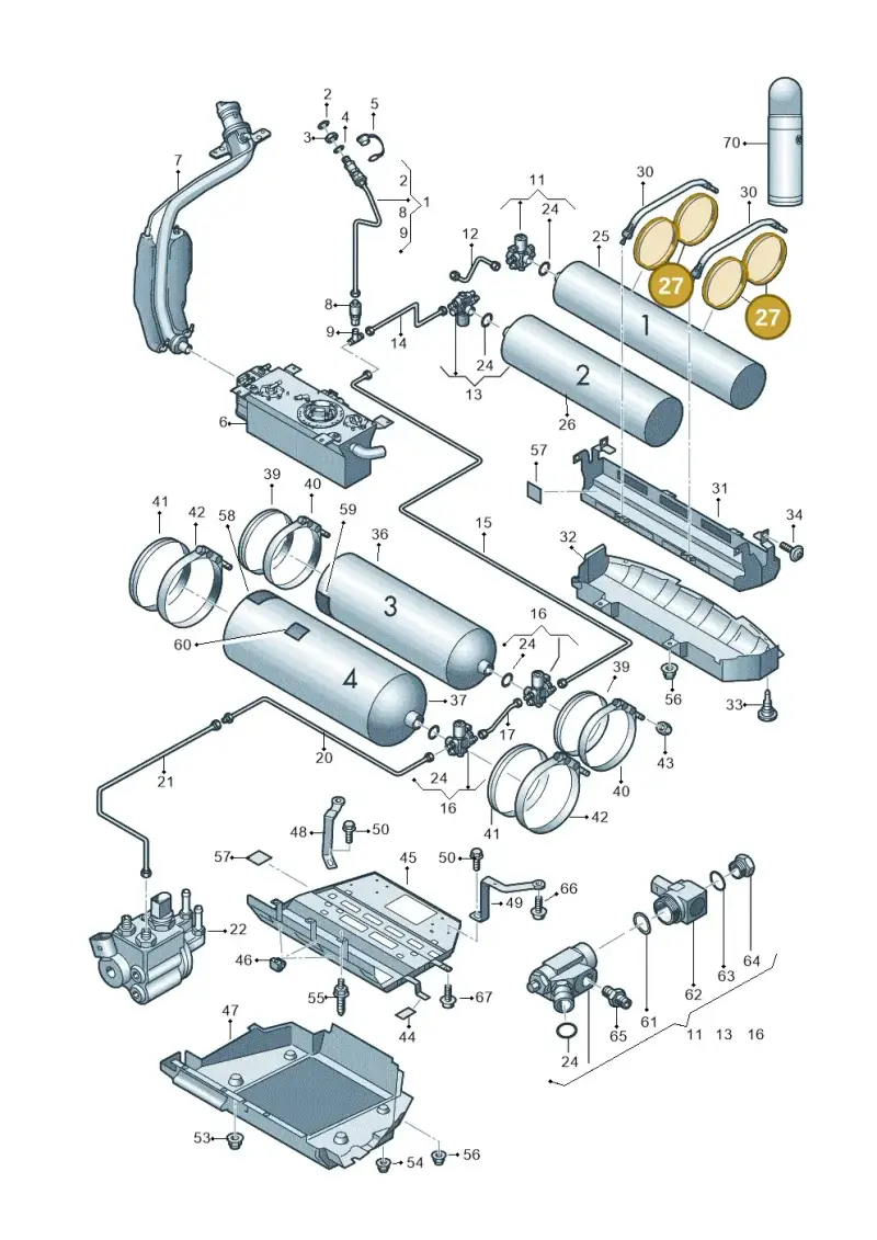 1T0201299 — Volkswagen Touran 2.0 (2010-2015) diagram 658201080, position 27