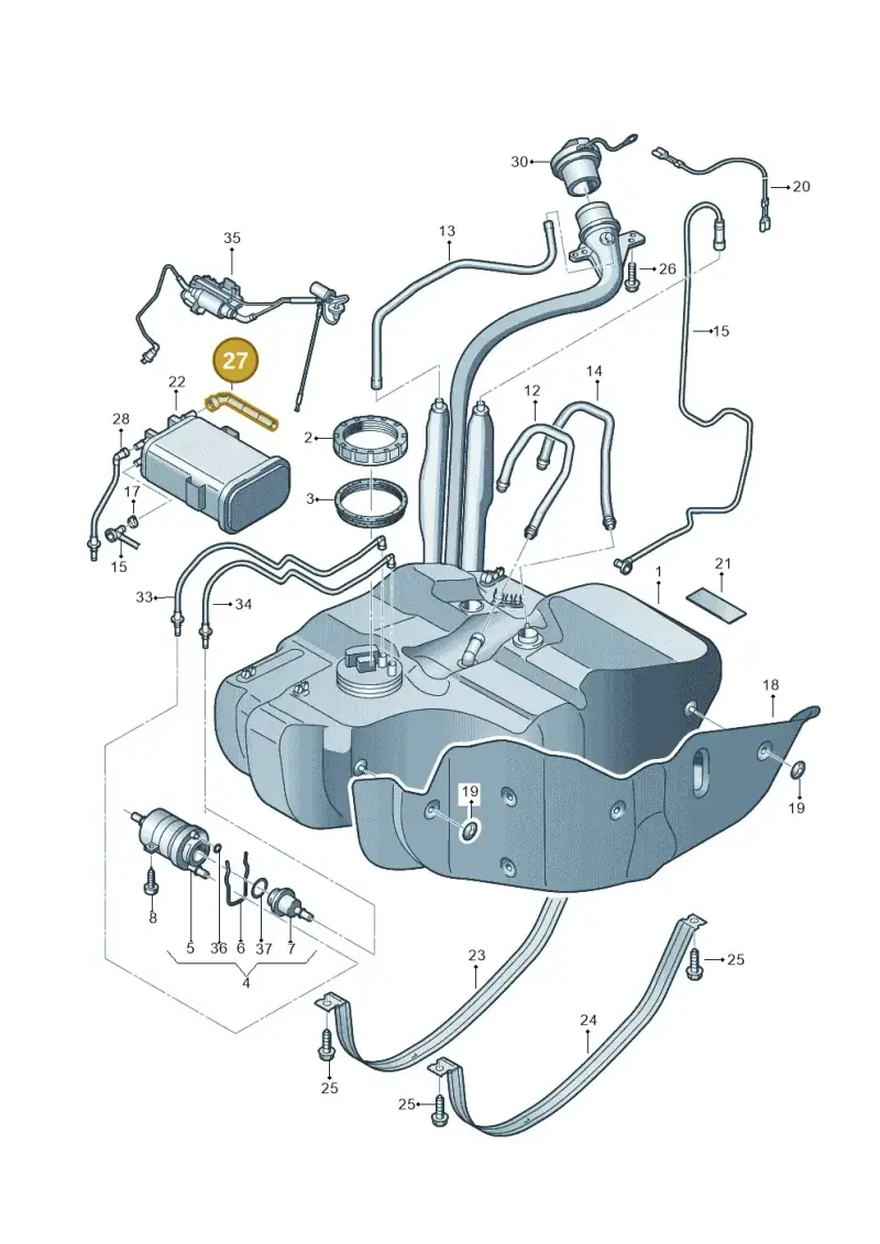 1T0201336 — Volkswagen TOURAN (2003-2005) diagram 409201050, position 27