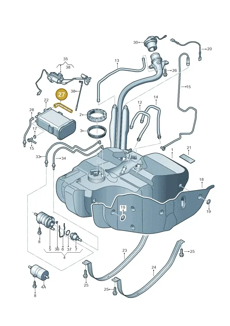 1T0201336 — Volkswagen TOURAN (2005-2006) diagram 477201050, position 27