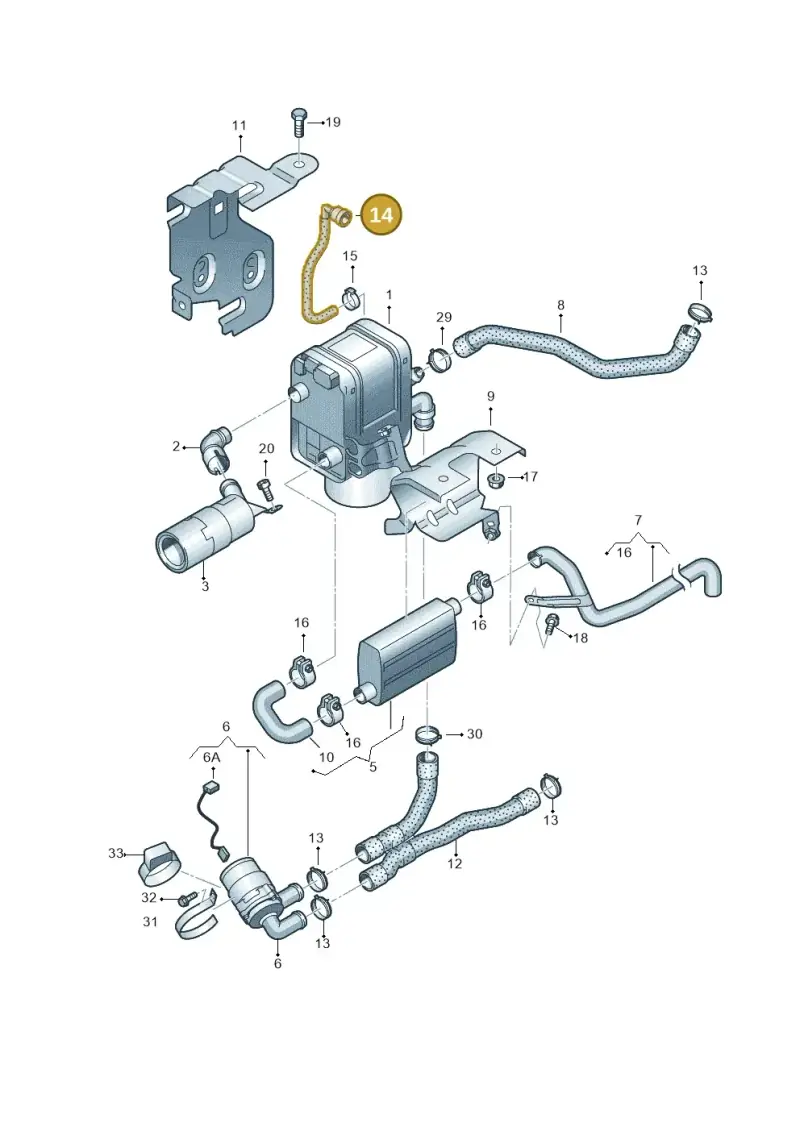1T0201418C — Volkswagen Caddy Maxi Kombi (2010-2015) diagram 690819700, position 14