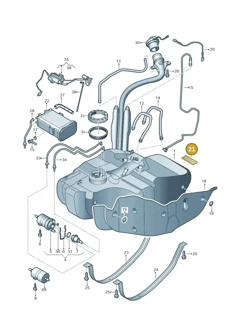 1T0201535 — Volkswagen TOURAN (2005-2006) diagram 477201050, position 21