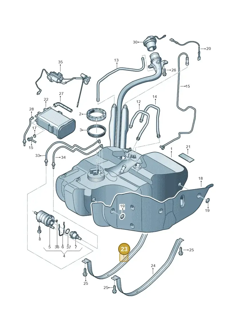 1T0201653 — Volkswagen TOURAN (2003-2005) diagram 409201050, position 23