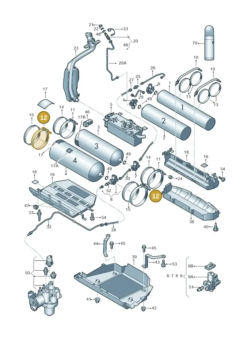 1T0201655AF — Volkswagen Touran 1.9 (2008-2010) diagram 477201070, position 12