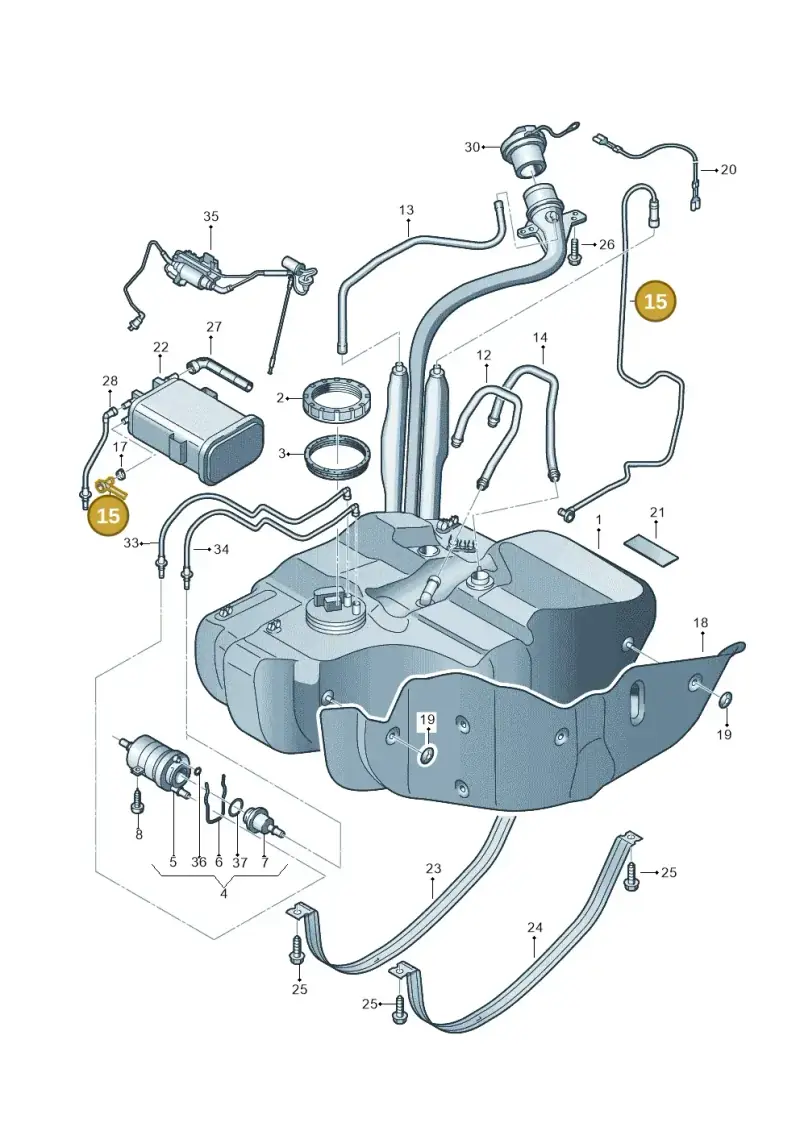 1T0201931F — Volkswagen TOURAN (2003-2005) diagram 409201050, position 15