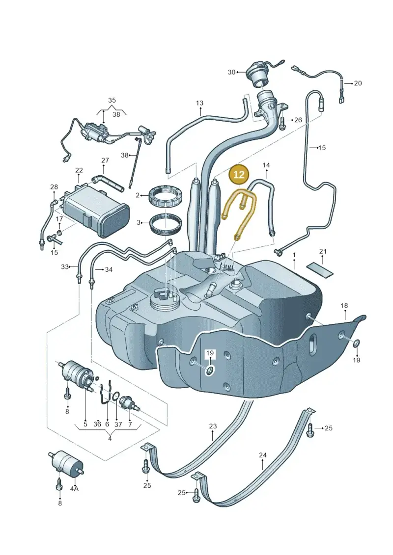 1T0201993C — Volkswagen TOURAN (2005-2006) diagram 477201050, position 12