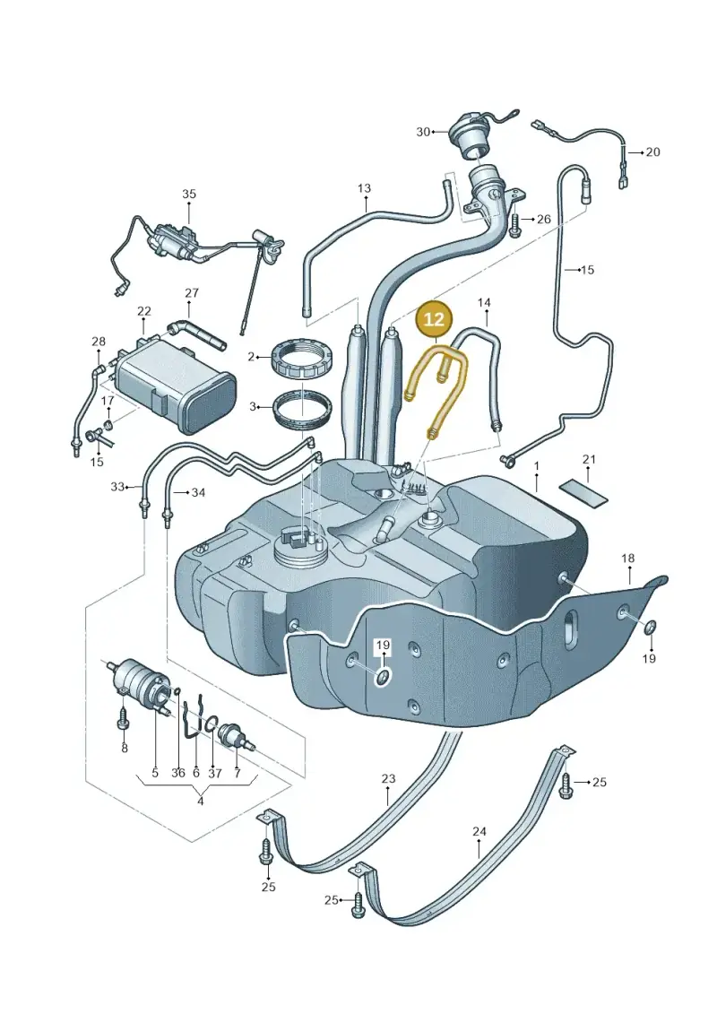 1T0201993E — Volkswagen TOURAN (2003-2005) diagram 409201050, position 12