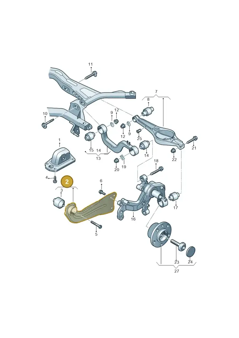 1T0505223F — Volkswagen TOURAN (2003-2005) diagram 409505050, position 2
