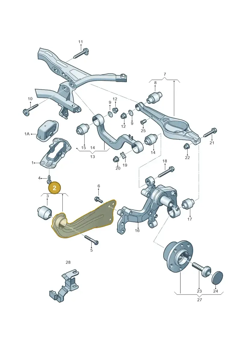 1T0505223F — Volkswagen Touran 2.0 (2010-2015) diagram 649505050, position 2