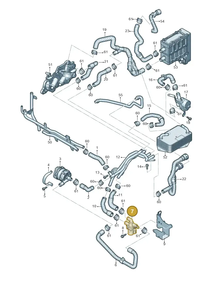 1T0820036D — Volkswagen Arteon (2017-2023) diagram 745121630, position 7