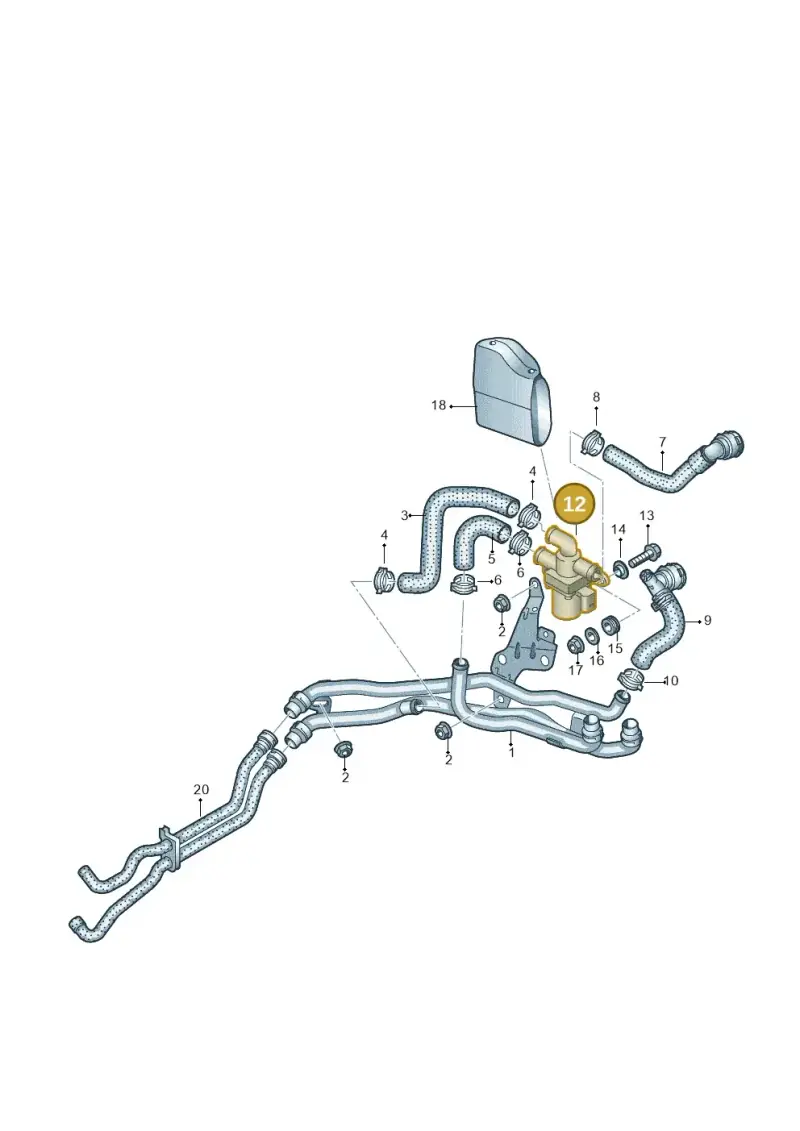 1T0820036D — Volkswagen Caddy Maxi Kombi (2020-2024) diagram 869819800, position 12