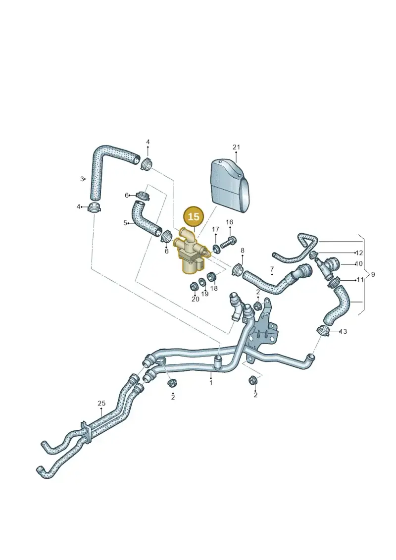 1T0820036D — Volkswagen Caddy Maxi Kombi (2020-2024) diagram 869819900, position 15