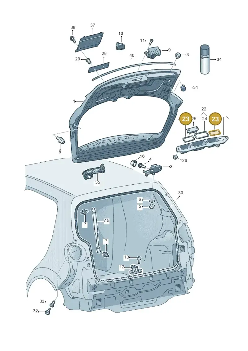 1T0827634A — Volkswagen GOLF PLUS              08> (2007-) diagram 459827200, position 23