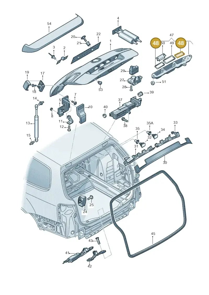 1T0827634A — Volkswagen Passat/4Motion         08 (2007-) diagram 460827200, position 48