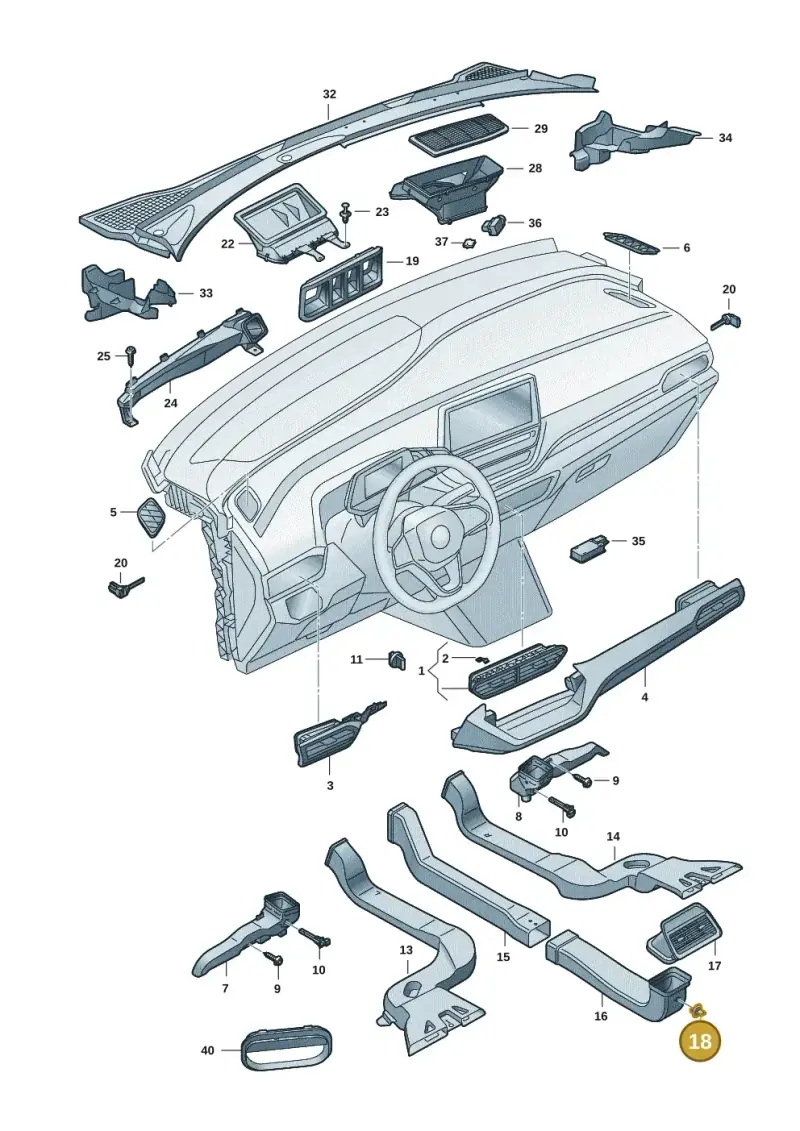 1T0857489 — Volkswagen ID.4 Pro (2020-2023) diagram 11a819300, position 18