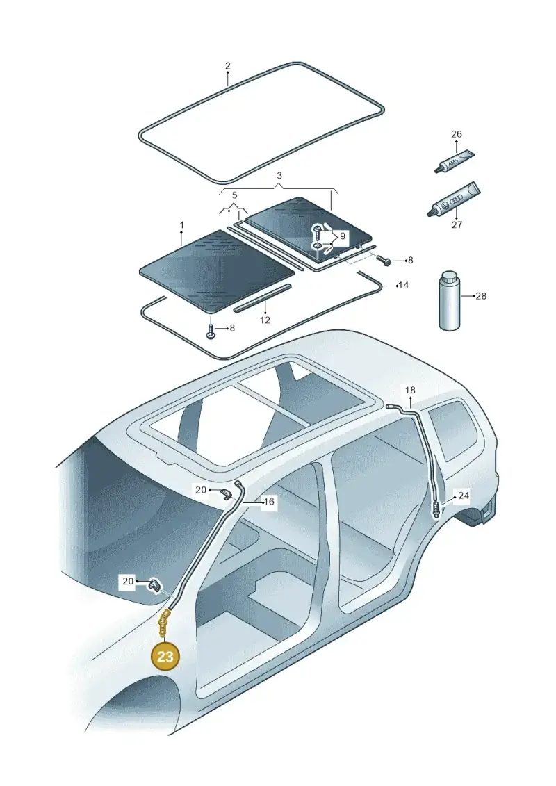 1T0877242B — Volkswagen Touran 2.0 (2010-2015) diagram 694877000, position 23
