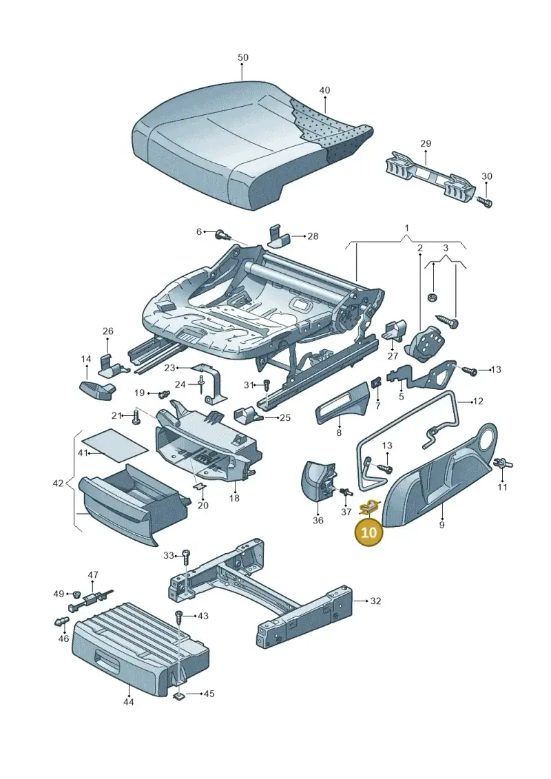 1T0881621 — Volkswagen GOLF PLUS              05> (2005-) diagram 459881000, position 10