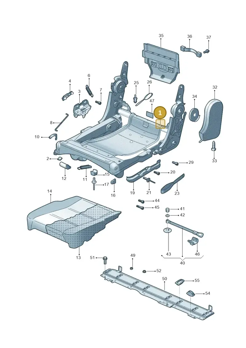 1T0883105J — Volkswagen TOURAN (SVW)       "CN"04> (2004-) diagram 446883250, position 1