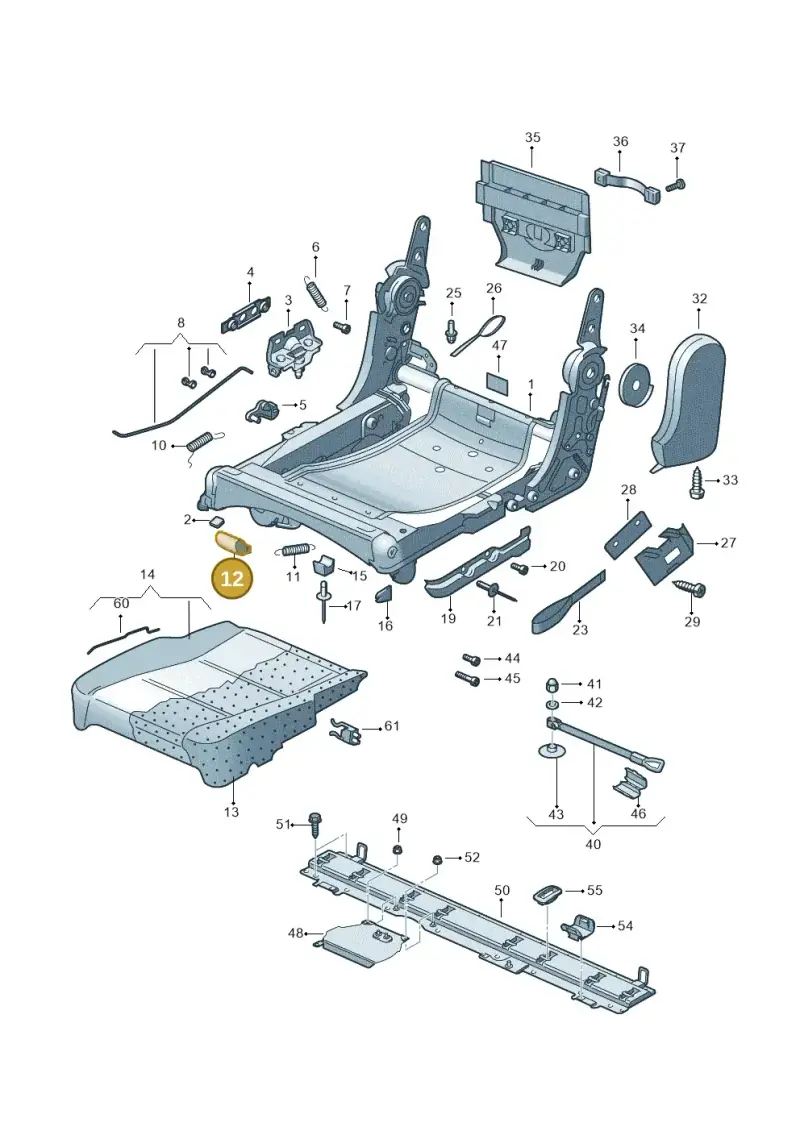 1T08831399B9 — Volkswagen Touran 2.0 (2010-2015) diagram 694883200, position 12