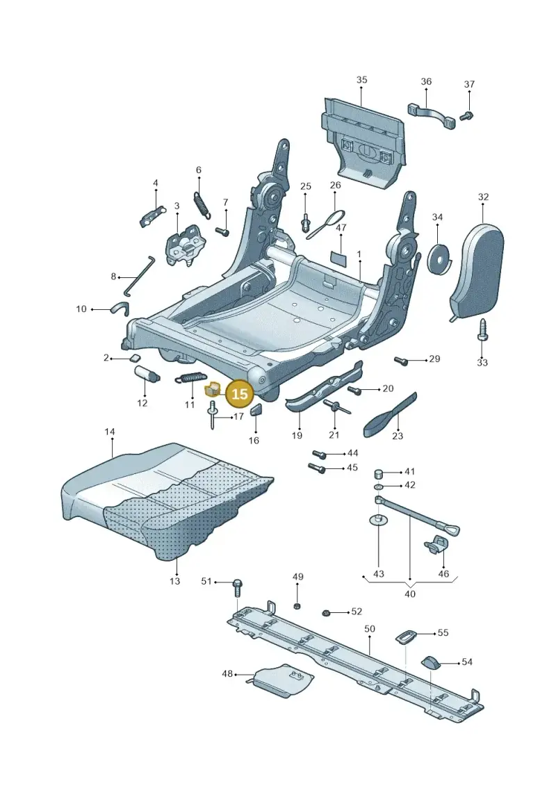 1T0883163 — Volkswagen TOURAN (SVW)       "CN"04> (2004-) diagram 446883200, position 15