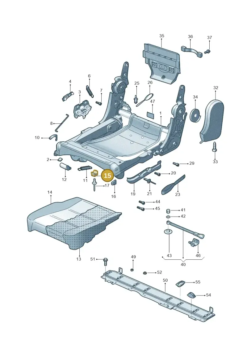 1T0883163 — Volkswagen TOURAN (SVW)       "CN"04> (2004-) diagram 446883250, position 15
