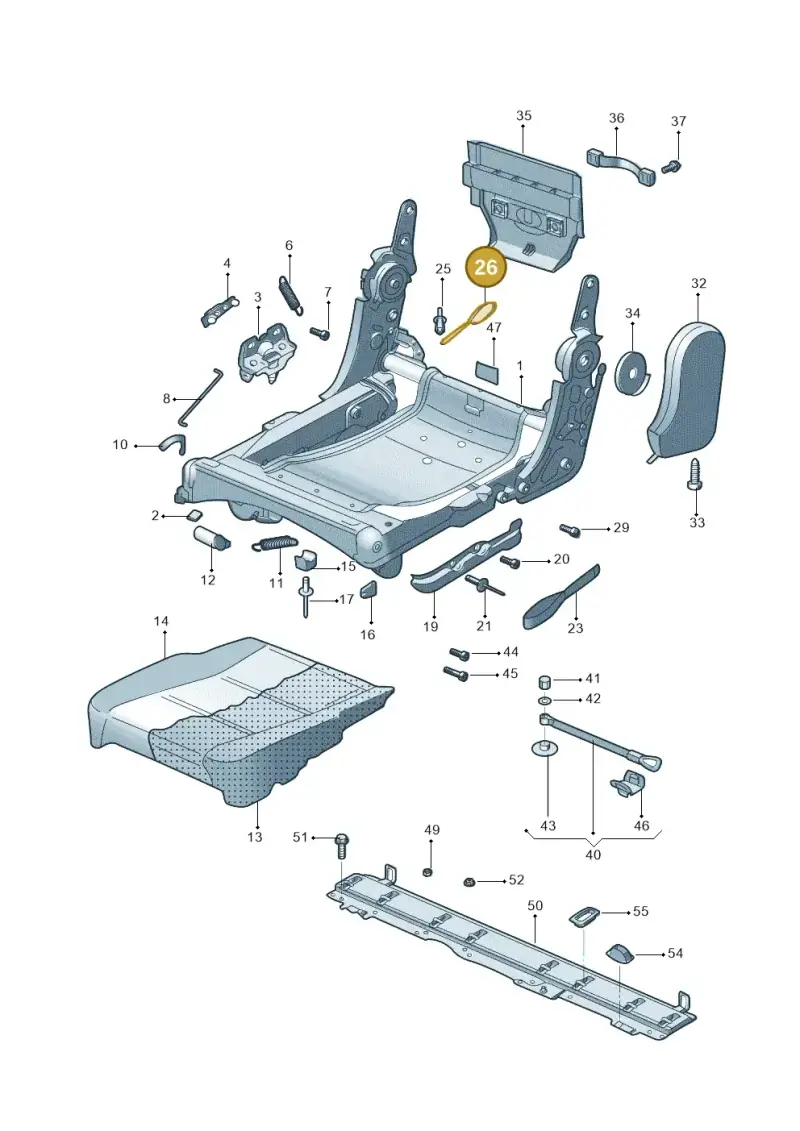 1T0883330C8AW — Volkswagen TOURAN (SVW)       "CN"04> (2004-) diagram 446883250, position 26