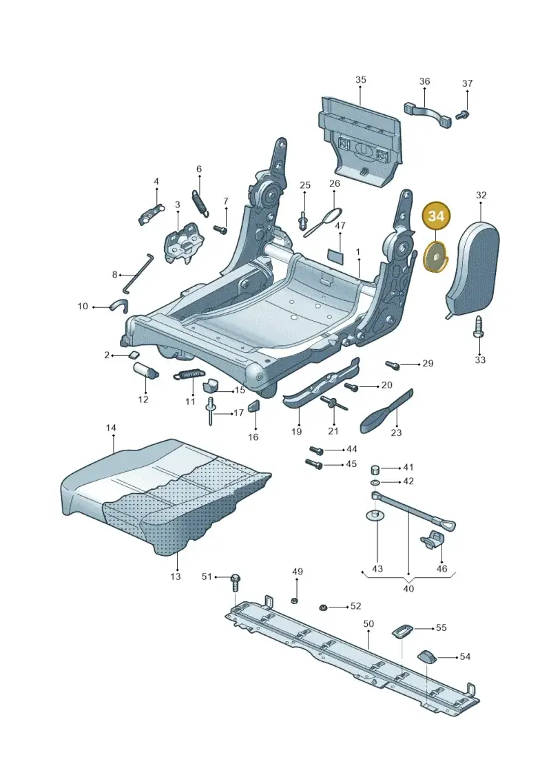 1T0883608 — Volkswagen TOURAN (SVW)       "CN"04> (2004-) diagram 446883250, position 34