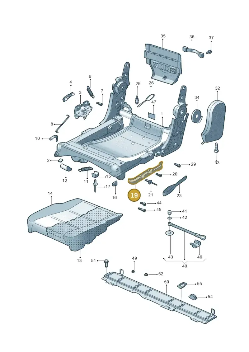 1T0883628B — Volkswagen TOURAN (SVW)       "CN"04> (2004-) diagram 446883250, position 19