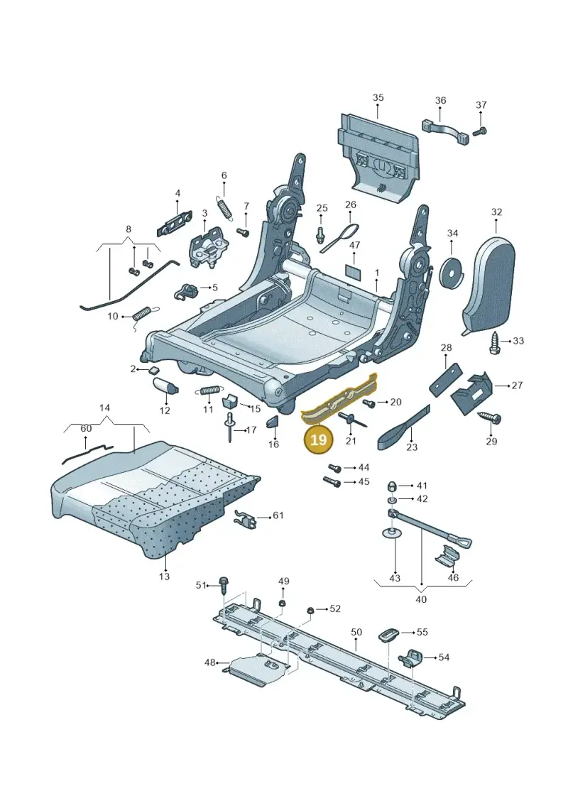 1T0883628B — Volkswagen Touran 2.0 (2010-2015) diagram 694883200, position 19