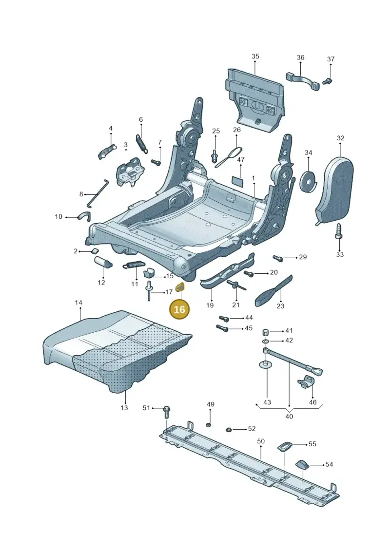 1T0883655A — Volkswagen TOURAN (SVW)       "CN"04> (2004-) diagram 446883250, position 16