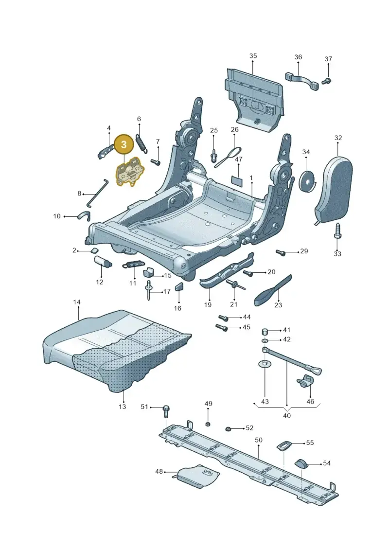 1T0883810A — Volkswagen TOURAN (SVW)       "CN"04> (2004-) diagram 446883200, position 3